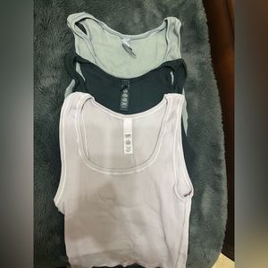 Brand New Skims Cotton Top - Black, Lavender and Grey